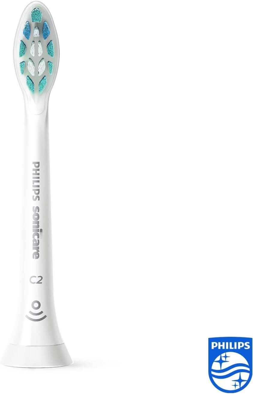 Philips Sonicare C2 Optimal Plaque Defence White Brush Sync, 4 Pack