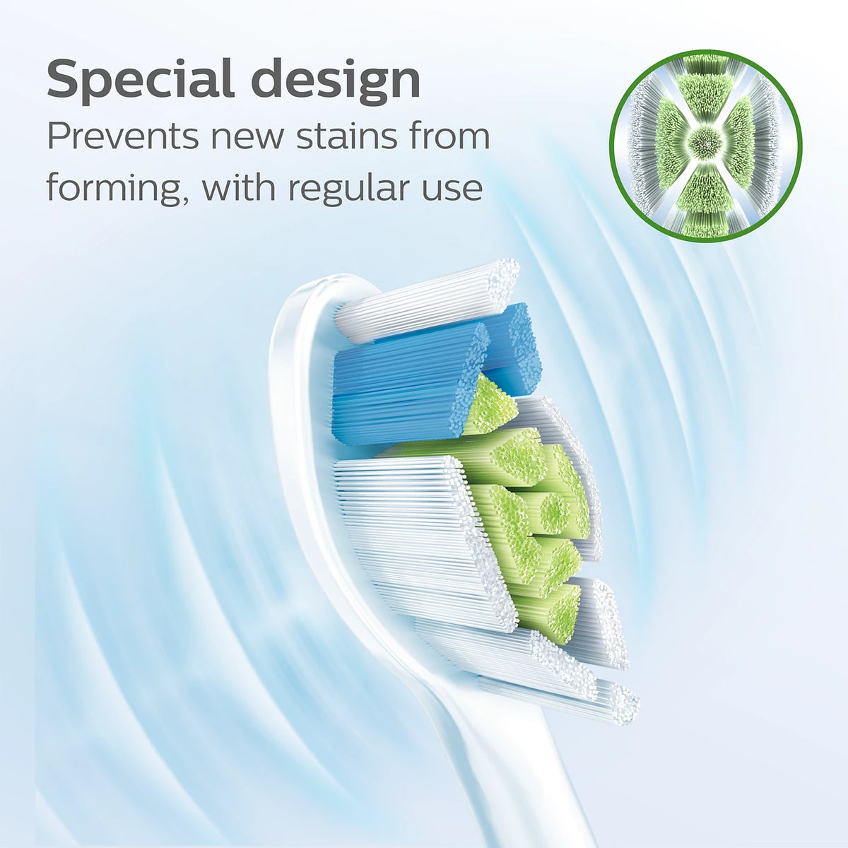 Philips Sonicare W2 Optimal White sonic toothbrush heads black, 4 pack