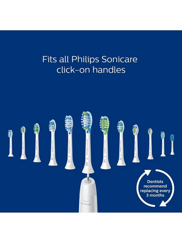 Philips Sonicare C1 Pro Results White Replacement Toothbrush Heads, 4 pack